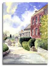 Print of Tetbury, Gloucestershire, by artist Lesley Olver